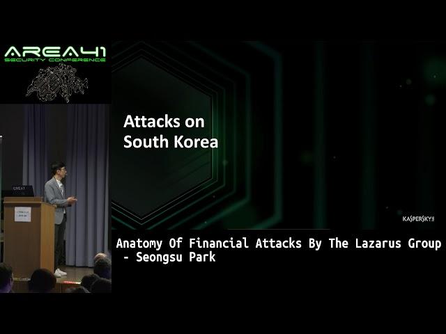 Area41 2018: Seongsu Park: Anatomy Of Financial Attacks By The Lazarus Group