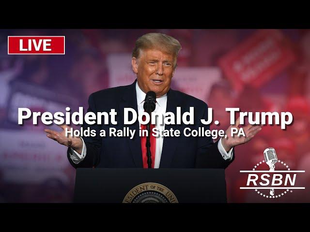 LIVE REPLAY: President Trump Holds a Rally in State College, PA - 10/26/24