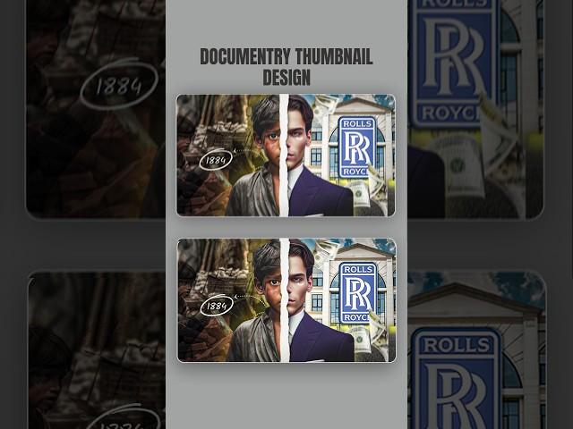 YouTube documentary thumbnail : photoshop tutorial  #designskills