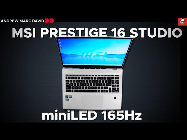 MSI Prestige 16 Studio REVIEW - miniLED 165Hz!