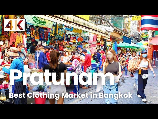 [4K UHD] Walking around Pratunam Market Bangkok | Best Clothing Wholesale Market in Bangkok