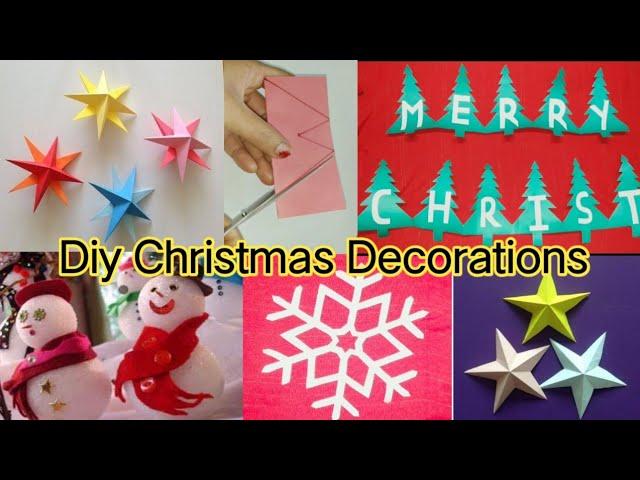 Yangi yil bezaklari yasash/ 6 Easy Christmas Home Decor Ideas,#star #tree #snowfolk  #snowflaks