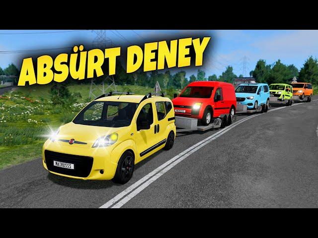 5 TİCARİ ARABAYI ARKA ARKAYA TAŞIDIM // ABSÜRT DENEY // SÜRPRİZ SON // ÇEKİCİ MODU // BeamNG.drive