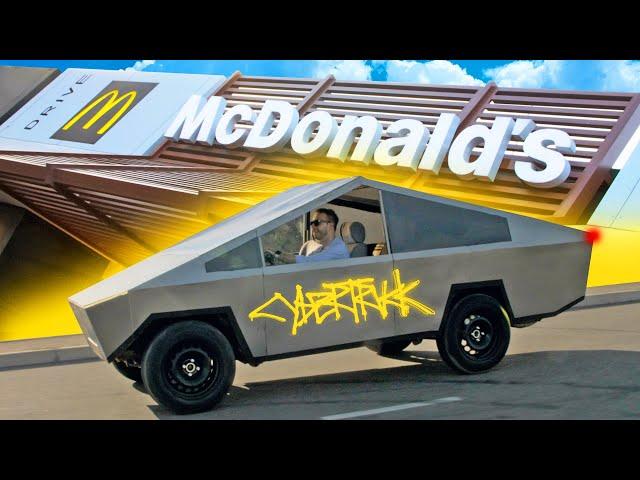 ТЕСЛА КИБЕРТРАК ИЗ ЖИГУЛЯ | ПРАНК МакАвто - McDonald's Реакция