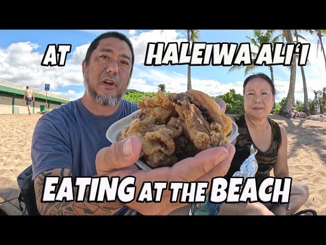 Paalaa Kai Market and Bakery Buying Food | Drive to Haleiwa Alii Beach and Eating at the Beach