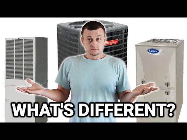 Difference Between A/C, Air Handler, Furnace, Heat Pump, Minisplit, Etc.