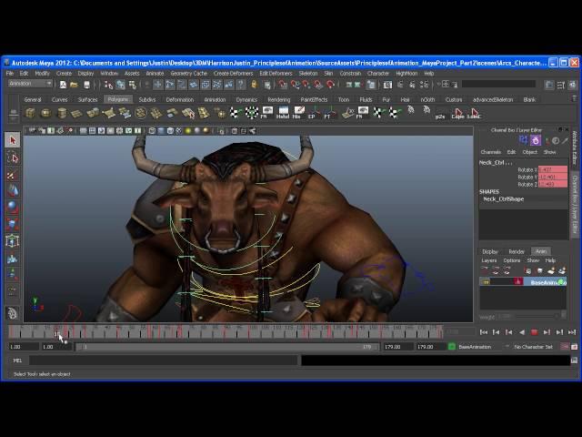 3dmotive Sample Clip - From the 12 Principles of Animation - Arcs