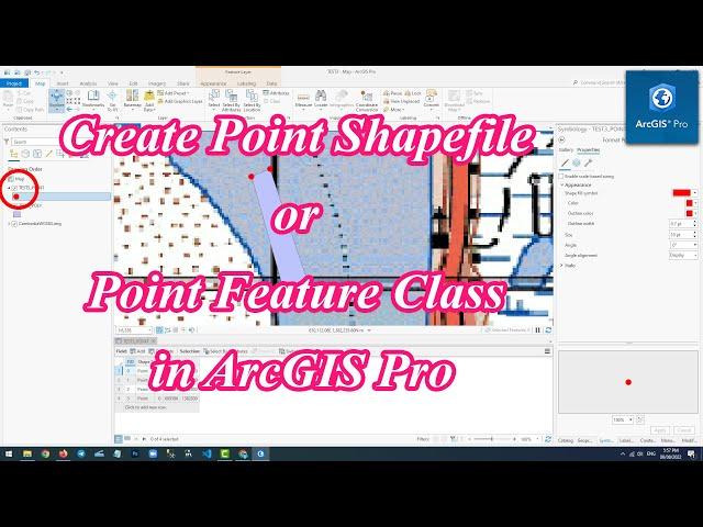 Create Point Shapefile or Point Feature Class in ArcGIS Pro