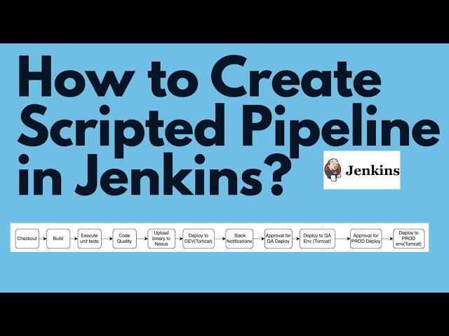 Create Jenkins Scripted Pipeline | Create CICD pipeline in Jenkins | Jenkins Pipeline Tutorials