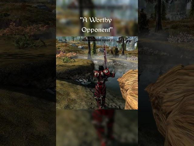 At Last A Worthy Opponent #skyrim #gaming #elderscrolls