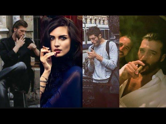 Top Turkish Actors Who Are Bad Smokers  - Can Yaman, Tuba, Burak Deniz … More 