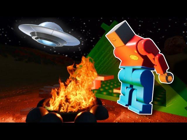 CAMPERS FIND UFO INVASION! - Brick Rigs Multiplayer Gameplay - Investigators Roleplay