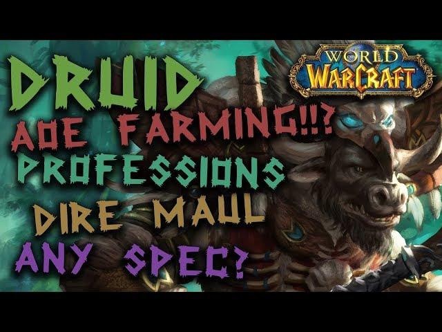 Resto Druid AOE gold farming?! | DME Jump runs | Tribute stealth runs | How to farm gold as a druid