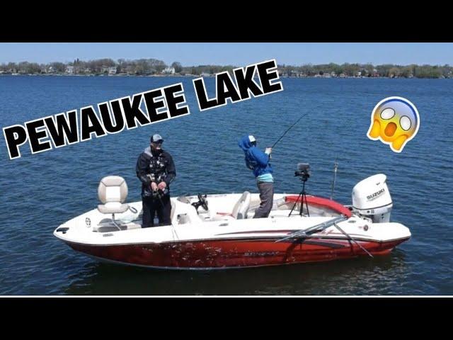 Pewaukee Lake MUSKY OPENER!!! (multi species slam) *drone hookups*