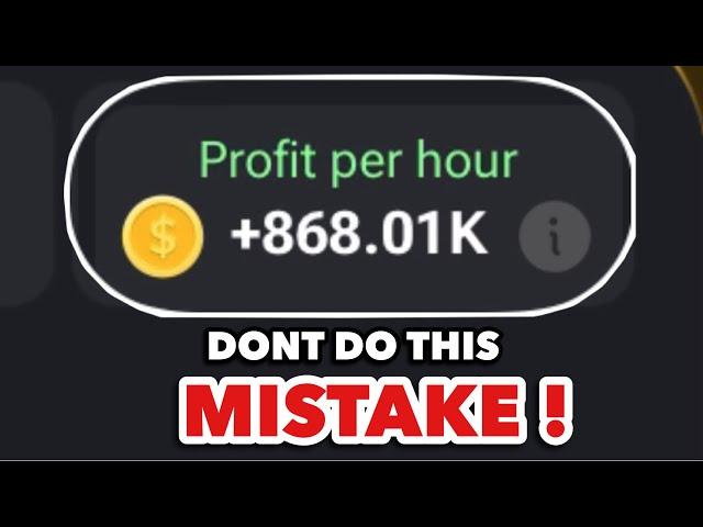 WORST Hamster Kombat Profit Per Hour MISTAKE To Avoid || Hamster Kombat Daily Combo Today