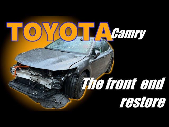 Toyota Camry 2020. The front end restore. Ремонт переда.