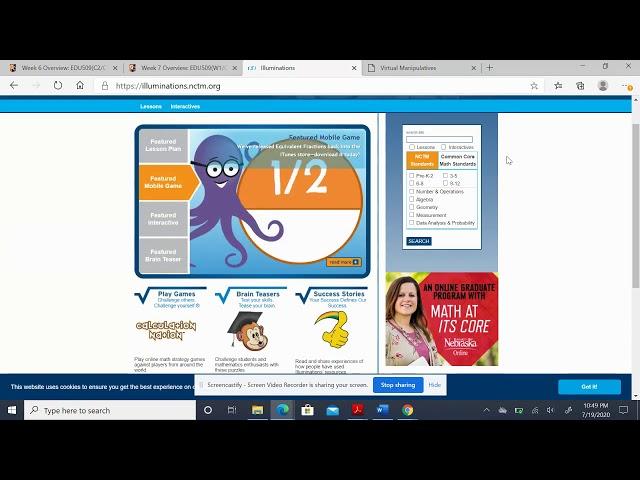 Finding Virtual Manipulatives
