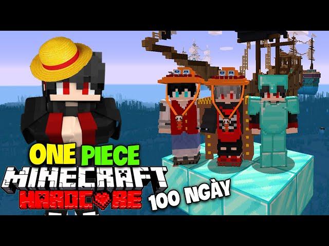 KiraMC Tóm Tắt 100 Ngày Minecraft Sinh Tồn Siêu Khó Của 3 Anh Em Hải Tặc !! OnePiece Hardcore