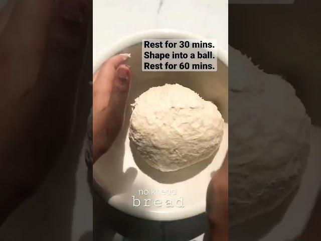 No Knead Bread Recipe | Easy bread baking at home #shorts #shortvideo #recipe