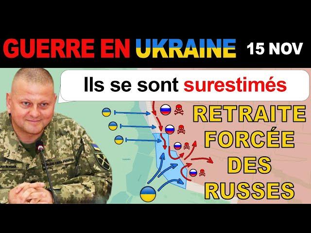 15 nov : Pas mal. Les forces ukrainiennes repoussent et reprennent Terny ! | Guerre en Ukraine