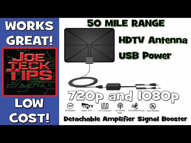 PEMENOL HDTV Antenna 50 Mile Indoor Digital TV Antenna | REVIEW | JoeteckTips