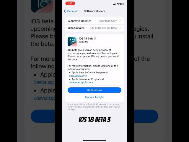 Iphone 11 | ios 18 beta 3