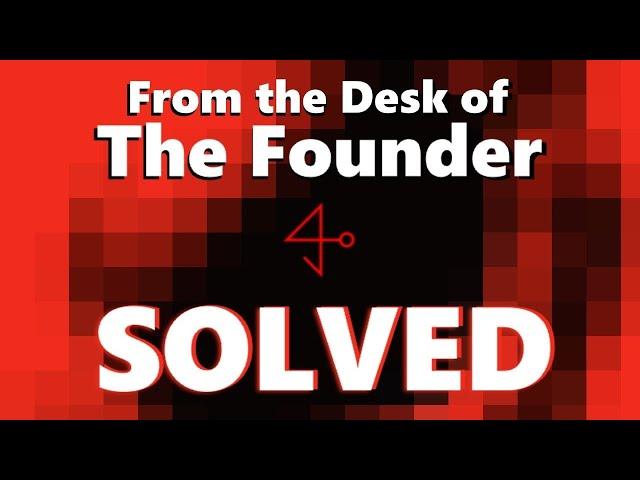 From the Desk of The Founder IS SOLVED!! | GENERATION LOSS