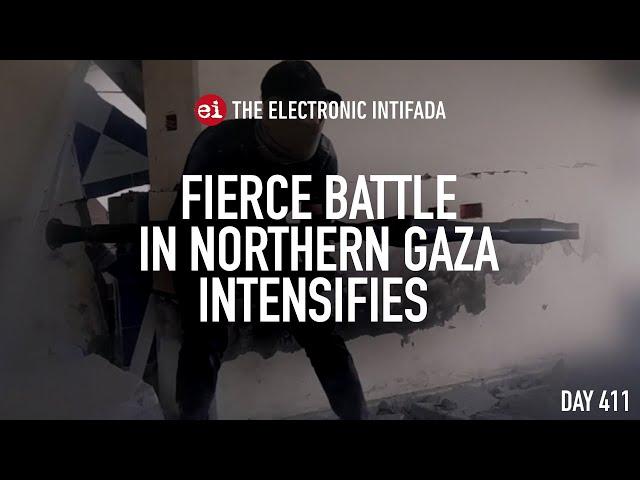 Fierce battle in northern Gaza intensifies, with Jon Elmer