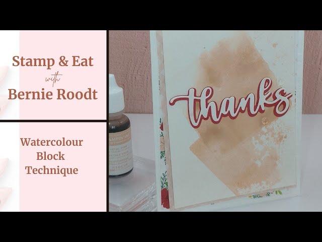 Watercolour block technique