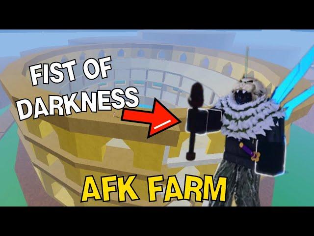 How To AFK Farm Fist Of Darkness!  | Blox Fruits Update 20!