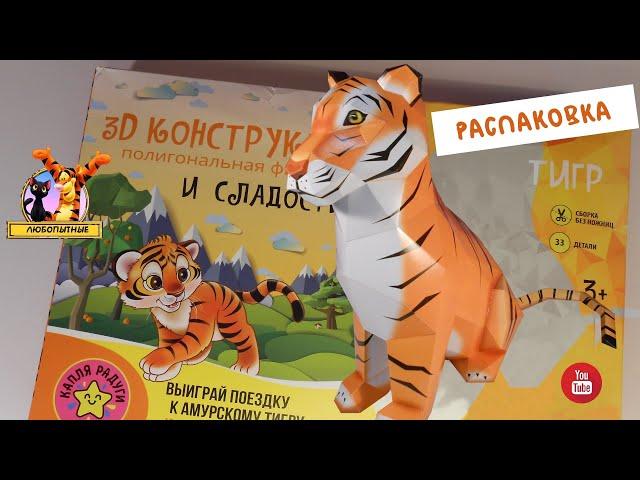 3D конструктор ТИГР и сладости (Капля Радуги и Московская Ореховая Компания)