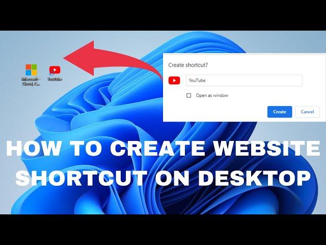 How to create Website Shortcut on Desktop!?