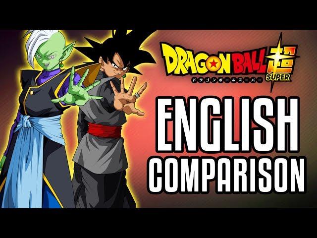 Goku Black vs Zamasu ENGLISH DUB Voice Comparison! Dragon Ball Super Episode 59 Dub