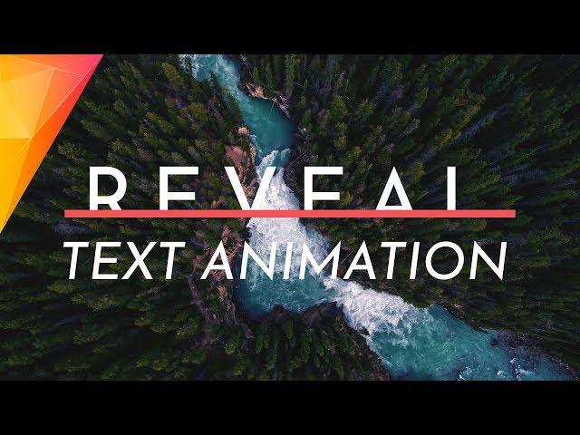 Hitfilm Express - Text Reveal Animation (Beginner Tutorial)