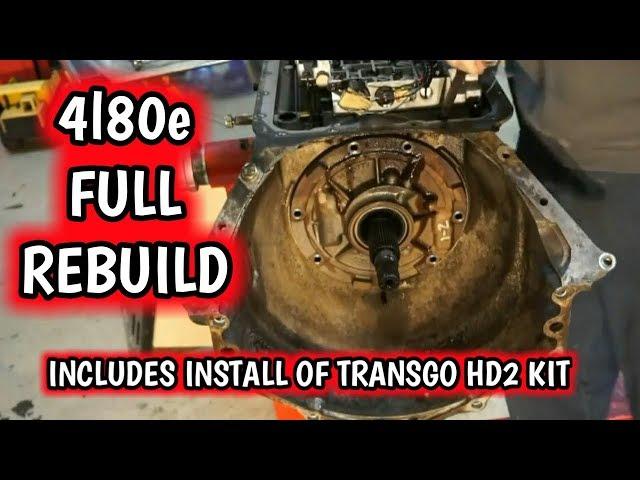 4l80e TRANSMISSION REBUILD WITH TRANSGO HD2 KIT !!! FULL VIDEO!!! - a21bravo