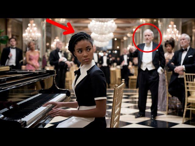 Rich Man Forces Black Waitress to Play Piano to Mock Her, But Her Talent Stuns Him