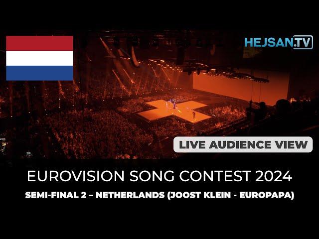 Eurovision 2024 - Semi-Final 2 Live Show:  Netherlands, Joost Klein - Europapa (Audience view)