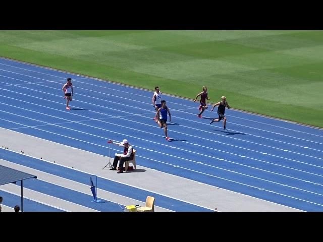 100m U14yrs Men Final, 2021 QLD Athletics Championships, QSAC, Brisbane 13/03/2021