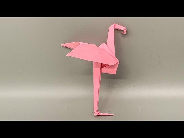 Origami Flamingo || Easy Origami Bird