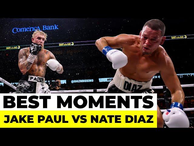 Jake Paul vs Nate Diaz Full Fight | Highlights #jakepaul