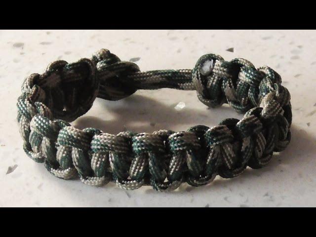 Easy Paracord - The Classic Cobra Weave Survival Bracelet Without Buckle.