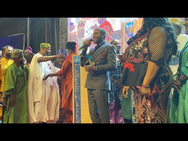 ODUNLADE ADEKOLA HONORS IBRAHIM CHATTA WITH LEGENDARY AWARD AT OAFP AWARDS