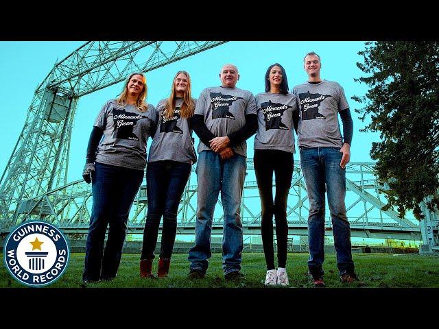 Meet the world's TALLEST family!