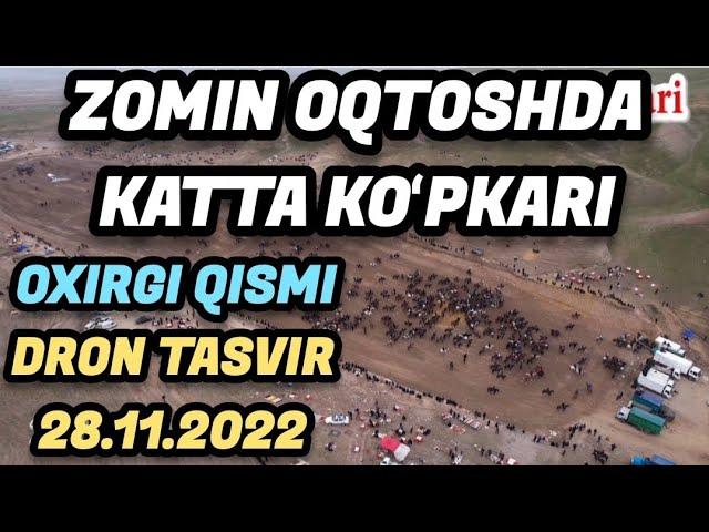 DRON TASVIR.OXIRGI QISMI.ZOMIN OQTOSHDA KATTA KOʻPKARI.28.11.2022.