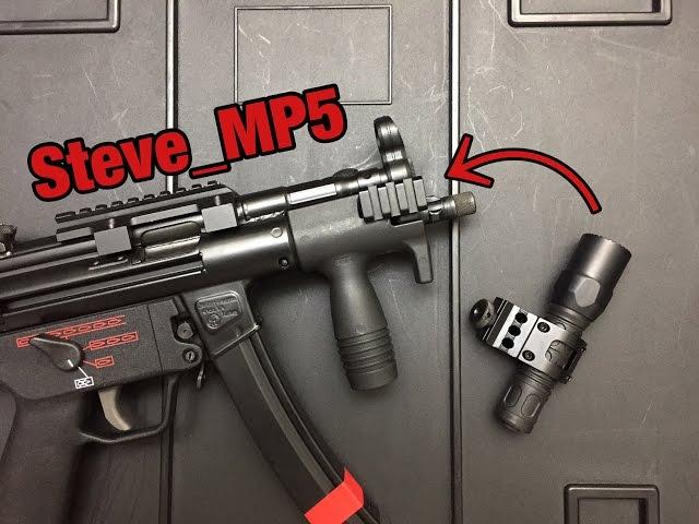 MP5k: Front Sight Tower Rail Mount