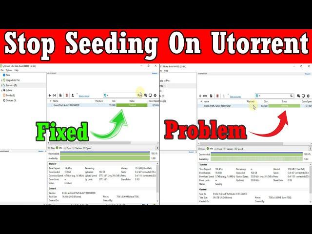 Stop Seeding On Utorrent