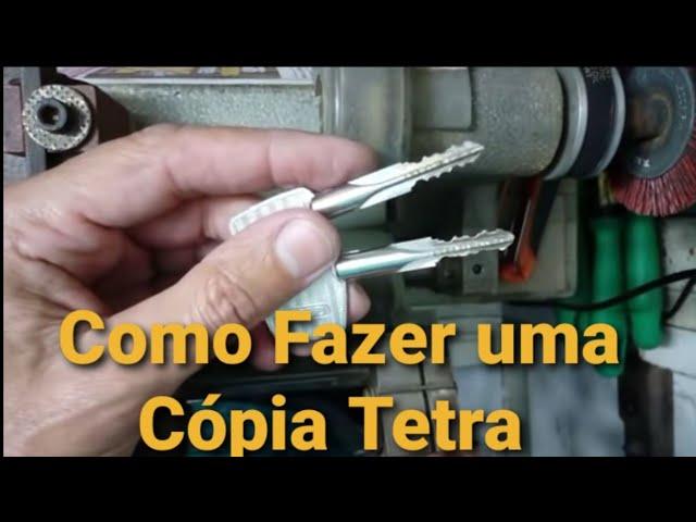  3 ª Aula - Como fazer Cópia de Chave Tetra e Yale Simples  -  @CHAVEIRO H M - Locksmith