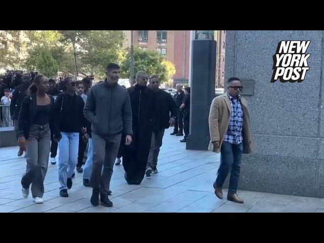 Diddy's mom & 2 daughters seen arriving at court as their dad's sex-trafficking trial date is set