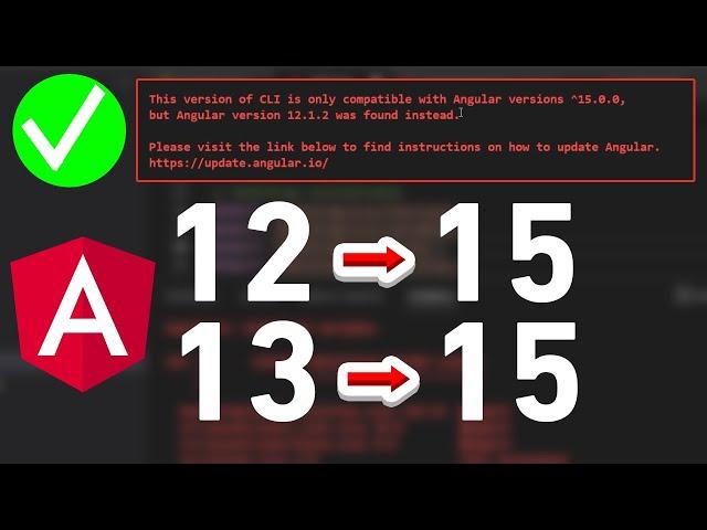 How to upgrade Angular 12 to 15 or from  14 to 15