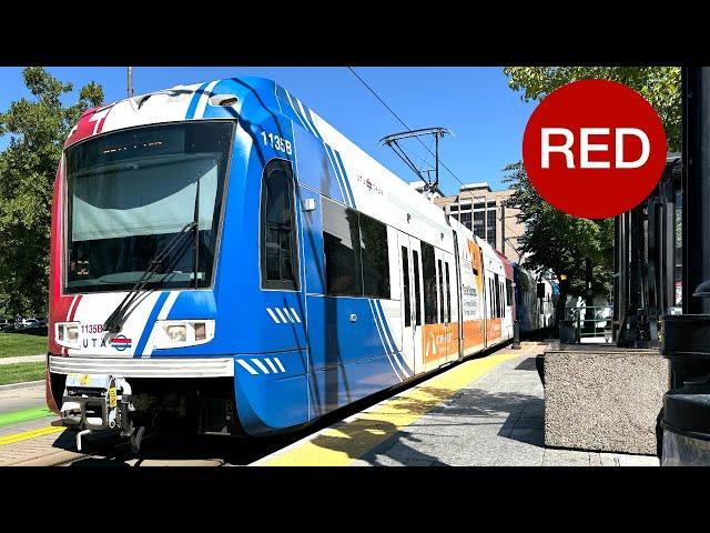 Utah Transit Authority UTA TRAX Red Line, Full Ride, Daybreak to University of Utah, Siemens S70